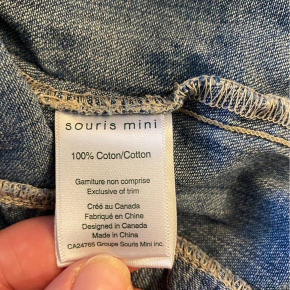 Souris mini DARK BLUE ONE PIECE IN LIGHT DENIM REGULAR FIT, 6-9 months 🇨🇦 - Picture 8 of 9